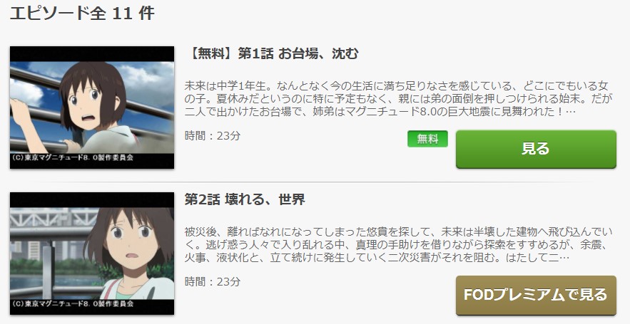 東京マグニチュード8 0の動画を無料で全話視聴できる動画配信サイトまとめ アニメステージ