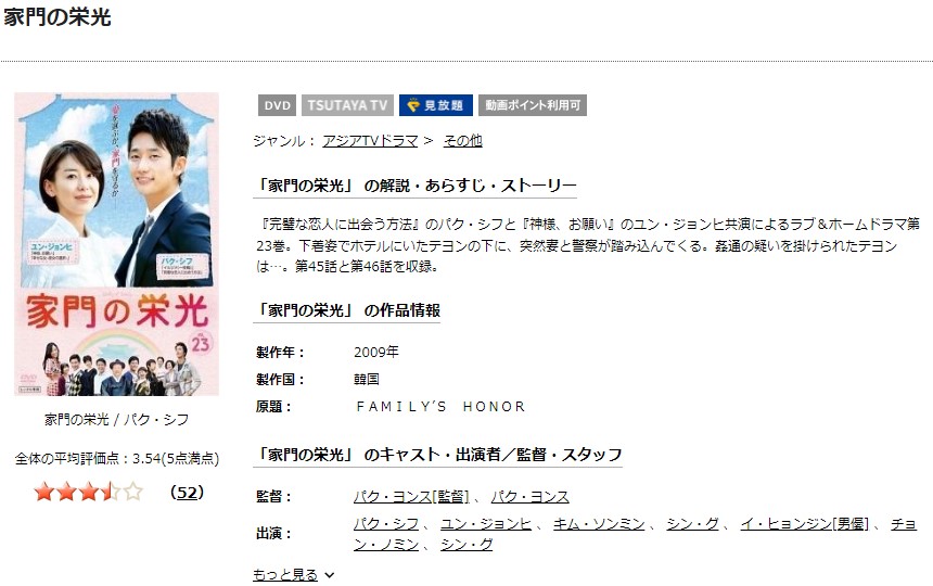 パク・シフ 韓国ドラマ「家門の栄光」DVD BOX全話 - DVD/ブルーレイ