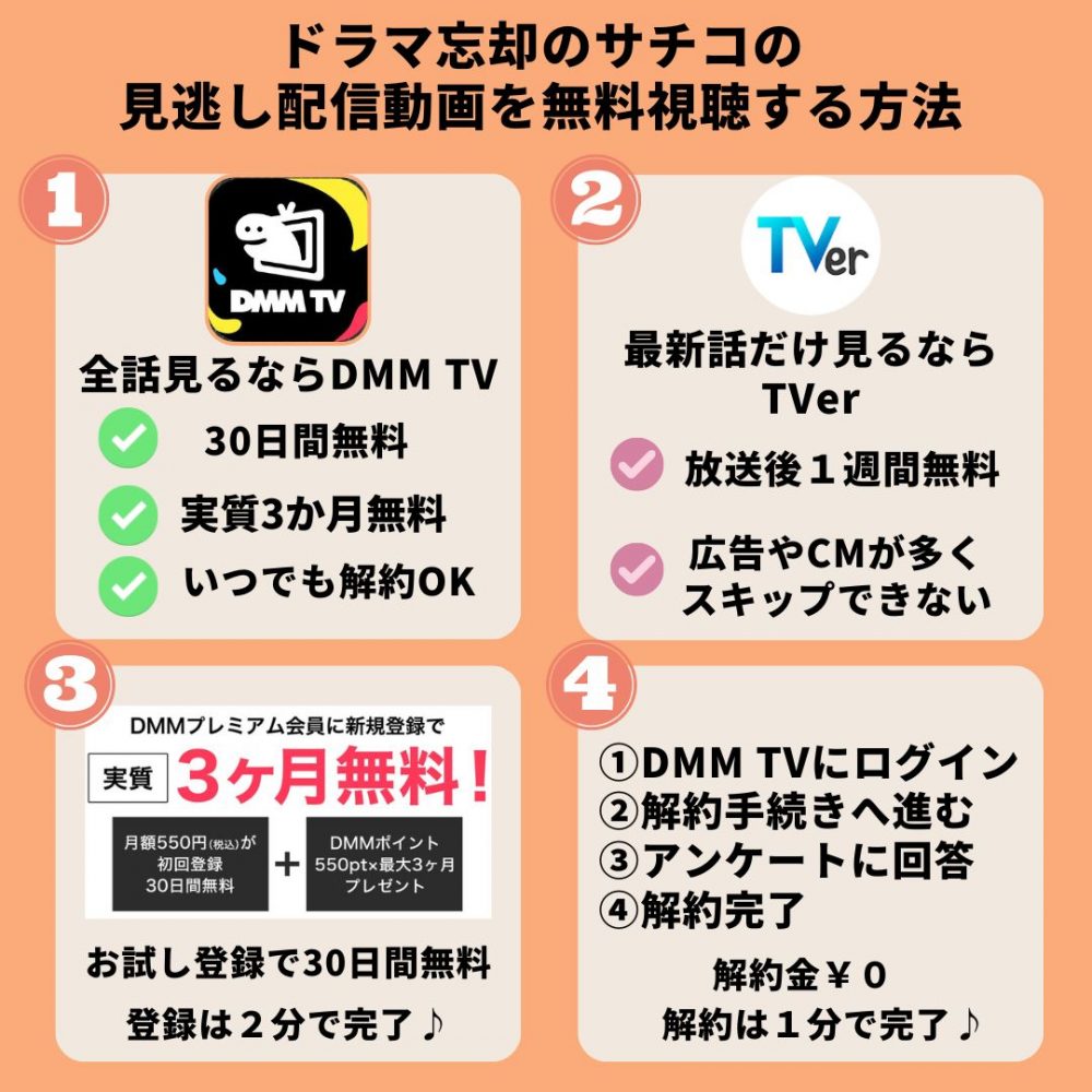 DMM TV ドラマ忘却のサチコ 無料配信動画